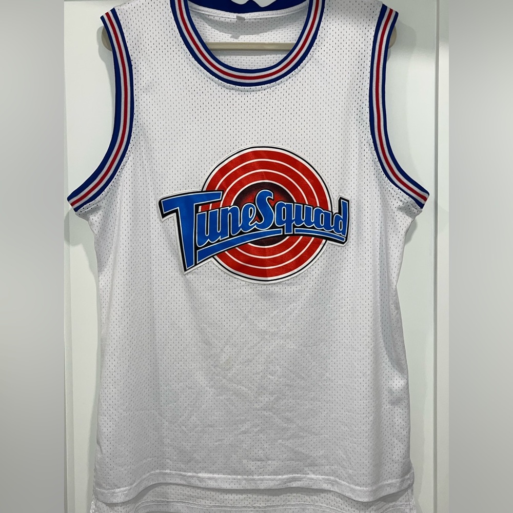 TUNE SQUAD SPACE JAM BUGS #1 BASKETBALL JERSEY SZ XL NICE